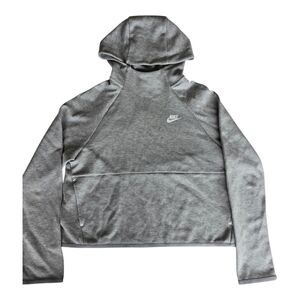 Nike Tech Fleece Pullover Hoodie Size M Grey Heather Sportswear Womens